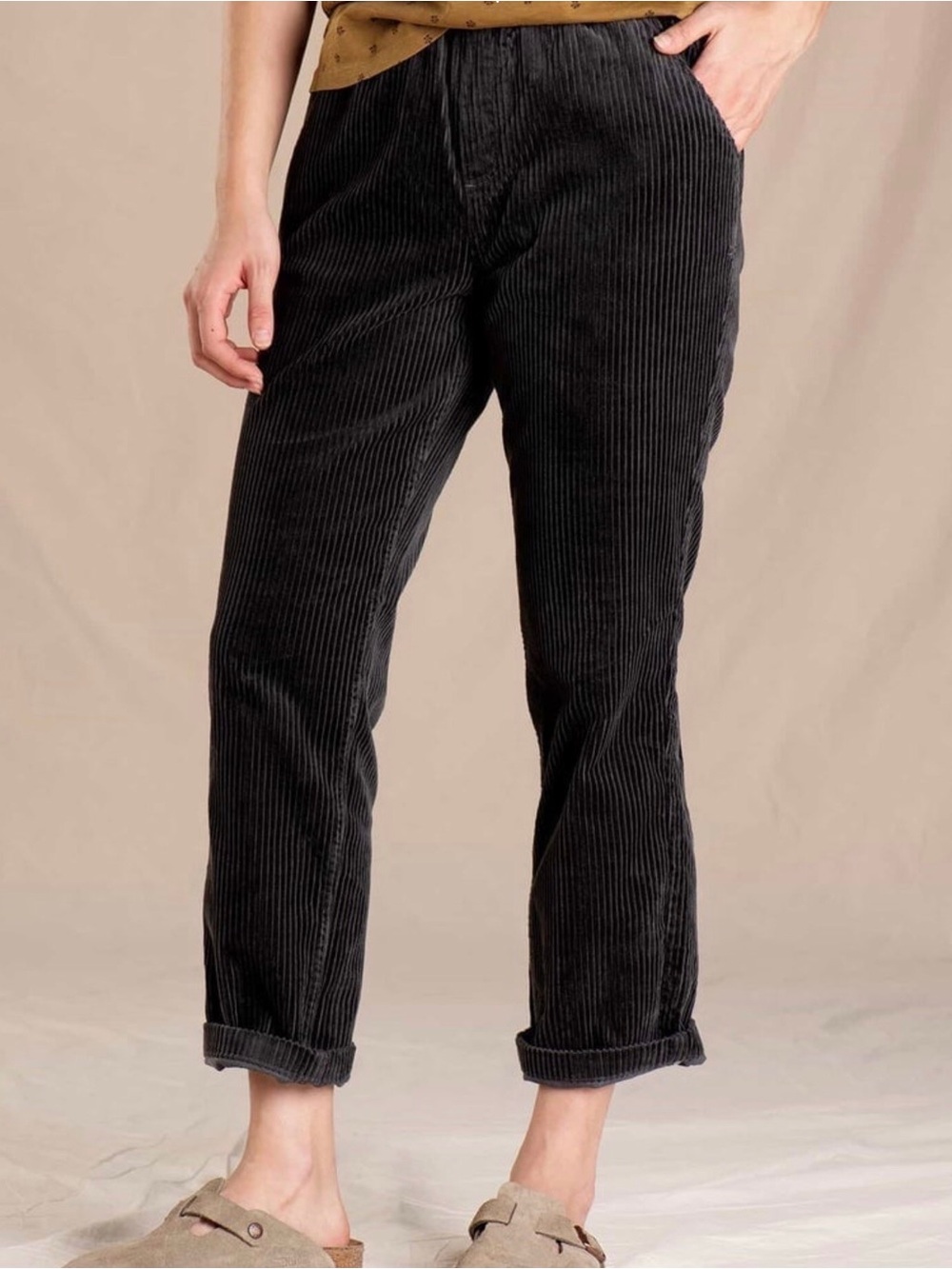 Toad&Co Women's Grey Corduroy Pants EUC